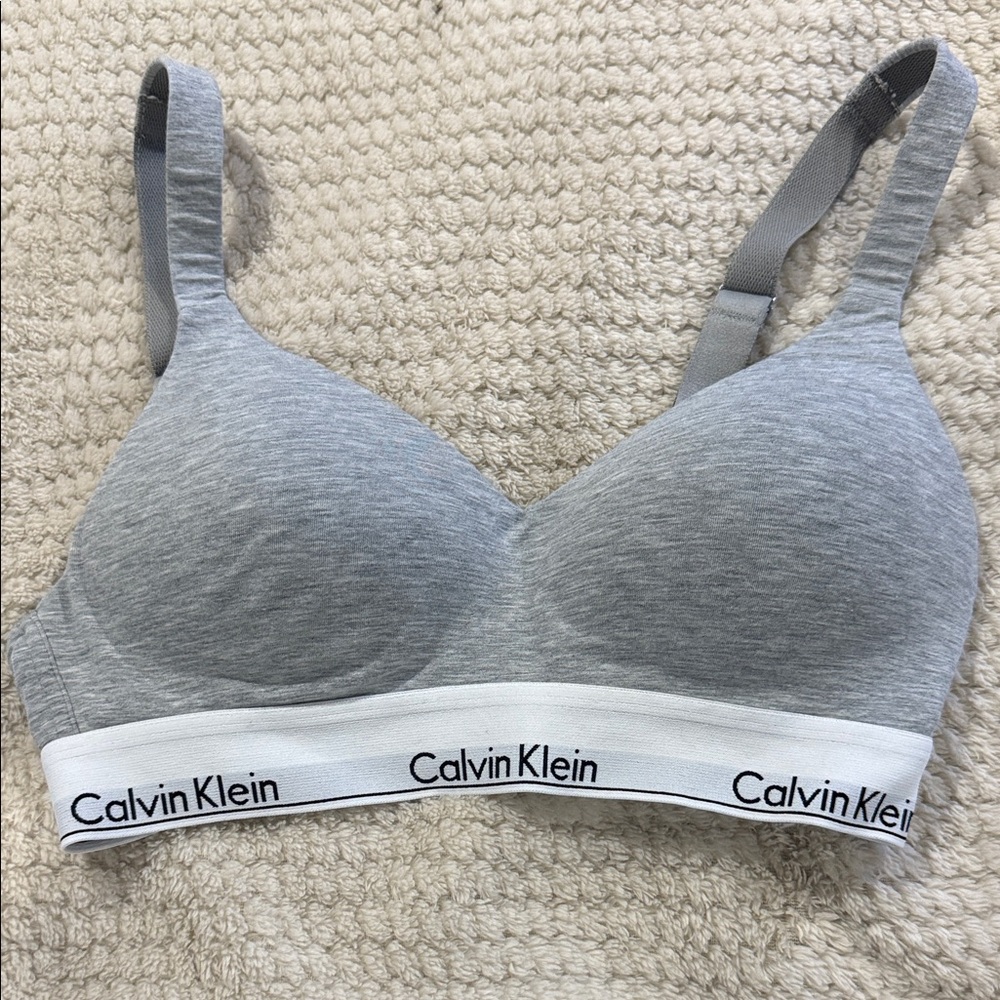 Calvin Klein Light Gray Bralette